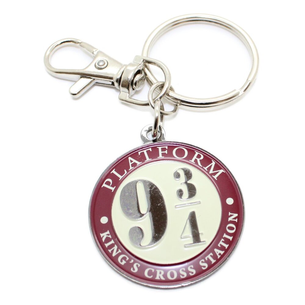 HARRY POTTER Platform 9 3/4 Kings Cross Station Metal Keyring Keychain Charm